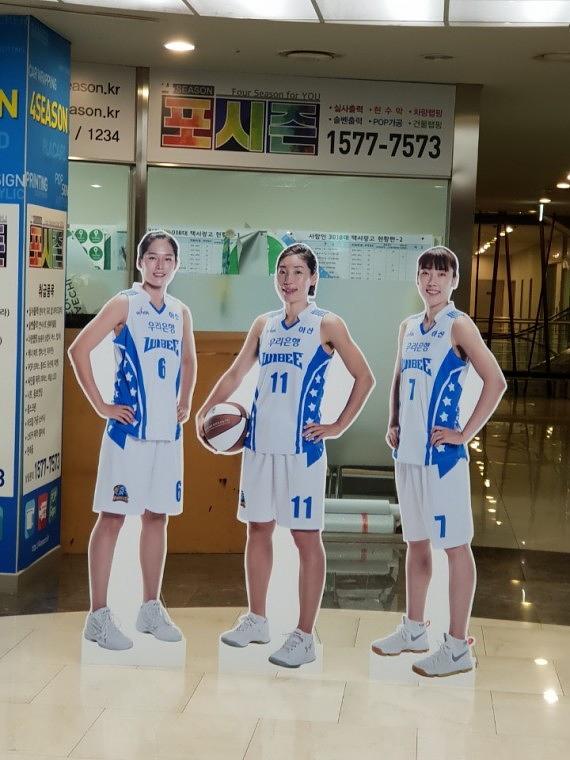 우리은행 모델 등신대