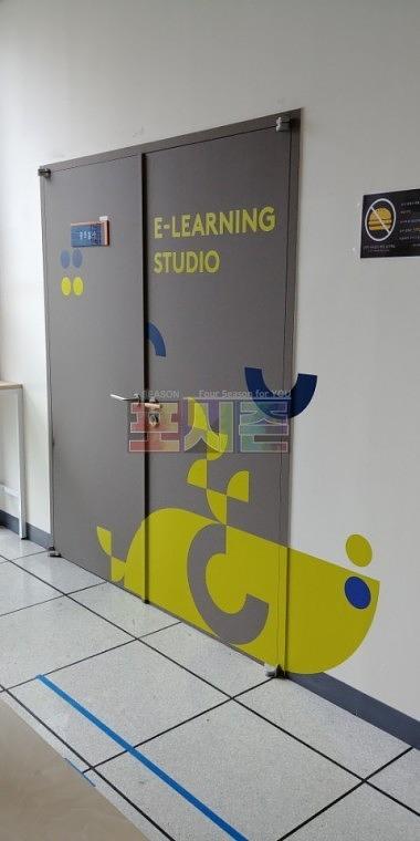 EBS일산사옥 한류드라마센터 방염시트지 랩핑