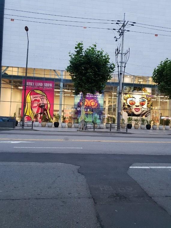 K미술관 UV투명시트지 랩핑