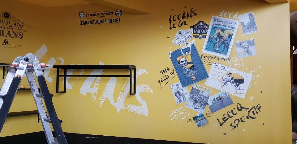 하남스타필드 목공 및 방염시트 출력 및 시공 _ Le Coq Sportif 프랑스 스포츠 라이프스타일 르꼬끄 스포르티브