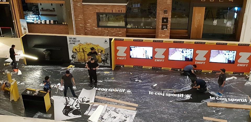 하남스타필드 목공 및 방염시트 출력 및 시공 _ Le Coq Sportif 프랑스 스포츠 라이프스타일 르꼬끄 스포르티브