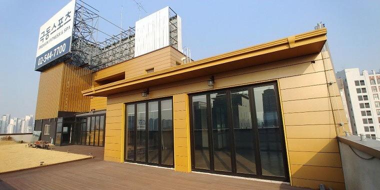 신사동 극동빌딩 플렉스 출력 및 시공