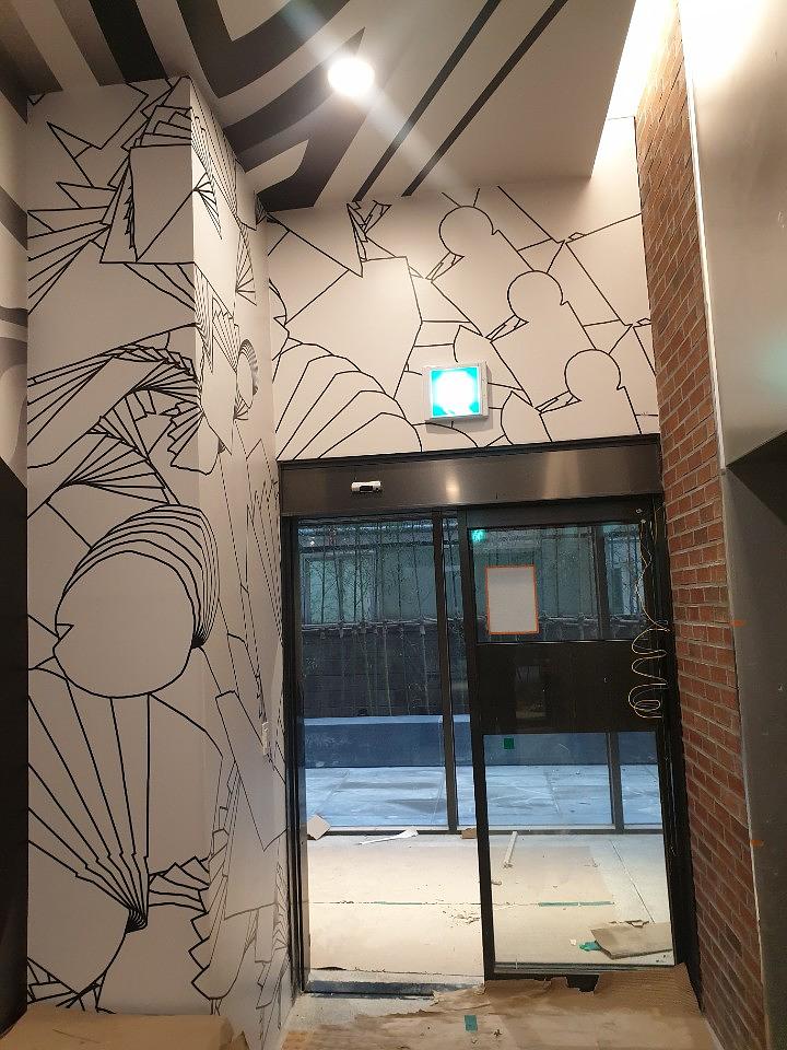 방염그래픽 제작 및 시공