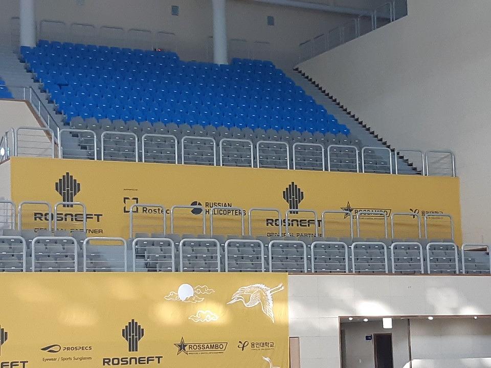 세계삼보연맹 행사 청주대학 석우문화체육관 제작 및 시공