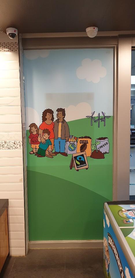 Ben & Jerry's 메뉴판, 외부 후렉스 제작 및 시공 (명동점)
