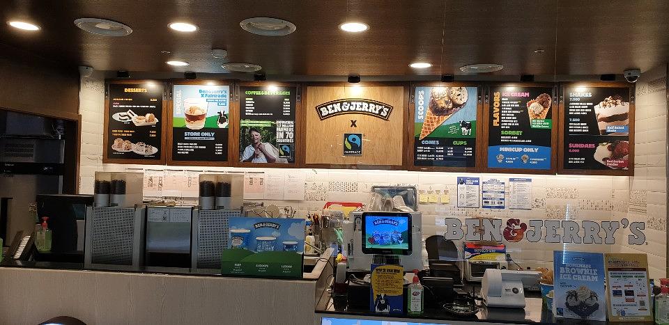 Ben & Jerry's 메뉴판, 외부 후렉스 제작 및 시공 (명동점)
