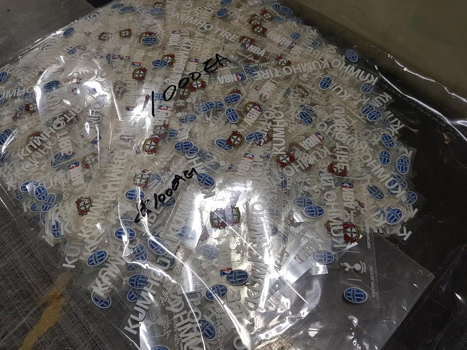 UV출력 금호타이어 스티커 3000EA 제작