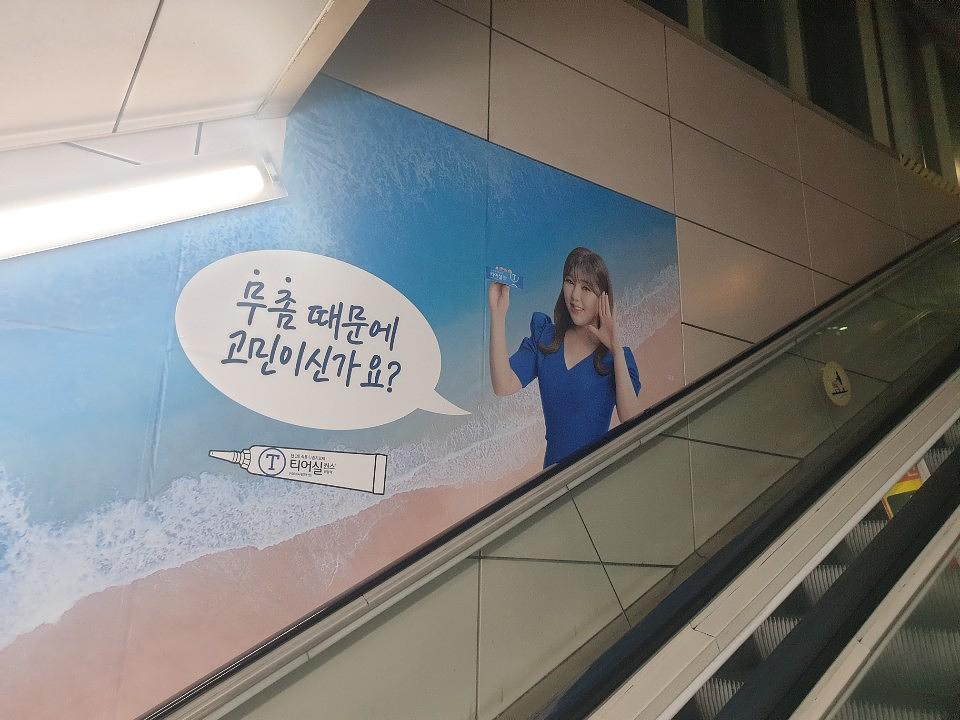 신논현역 5번 6번 출구 방염시트 제작 및 시공