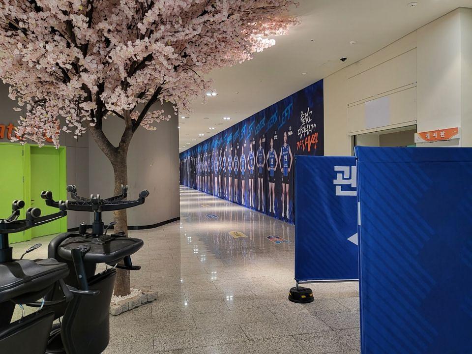 IBK 기업은행 알토스배구단 /화성실내체육관 사인물 제작 및 시공