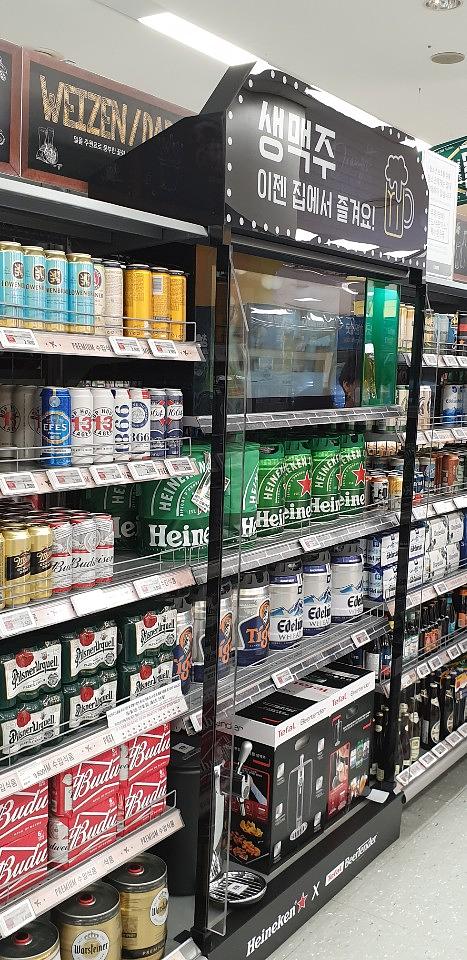 전국이마트매장/하이네켄맥주 ㆍ아크릴매대 ㆍ제작ㆍ시공