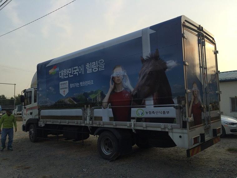 5톤 윙바디 차량랩핑