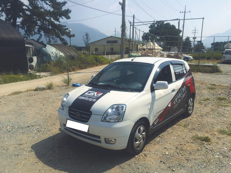 지엠방재 모닝 차량부분랩핑