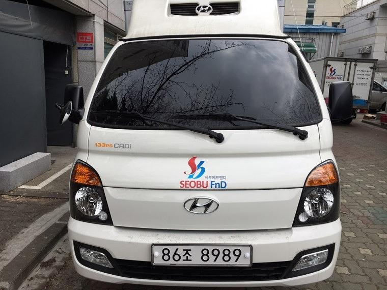 서부 탑차 4대 부분랩핑