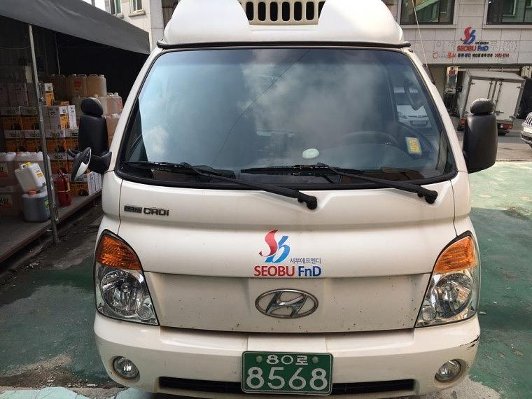 서부 탑차 4대 부분랩핑