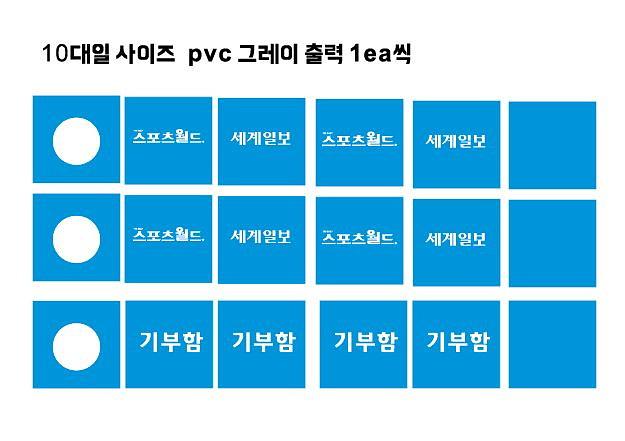 스포츠월드.세계일보 소아암어린이돕기 폼보드,그레이캘지