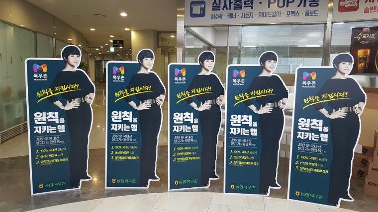 목우촌 포맥스 등신대 2종 100개 제작