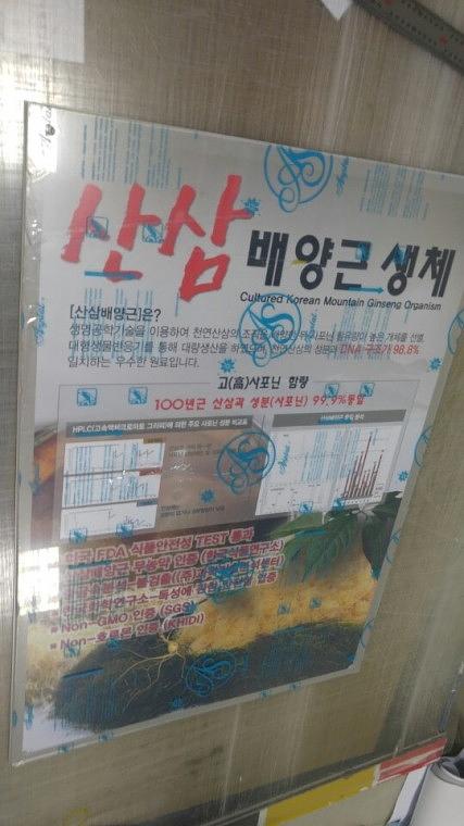 산삼배양근 아크릴 액자 제작