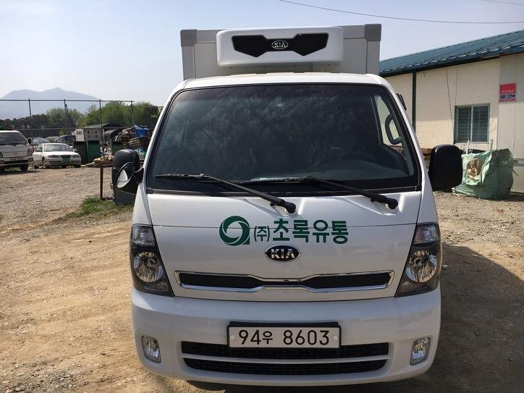 초록유통 탑차 부분랩핑