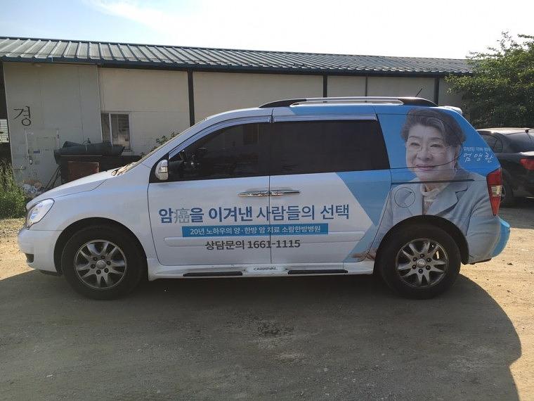 소람한방병원 그랜드카니발 전체랩핑