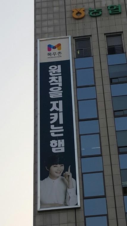 목우촌 외부 대형현수막(3Mx18M)