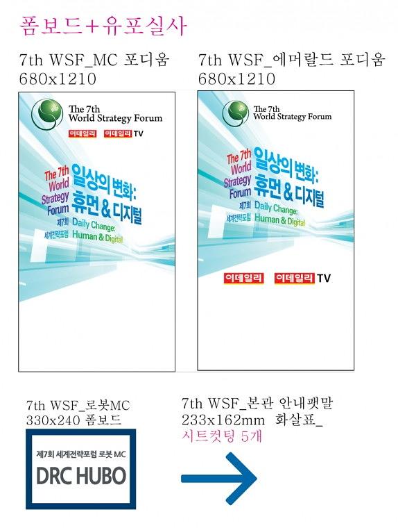 2016 세계전략포럼 행사 현수막, 배너, 폼보드