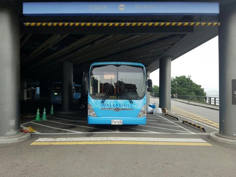 워커힐호텔 버스 2대 풀랩핑