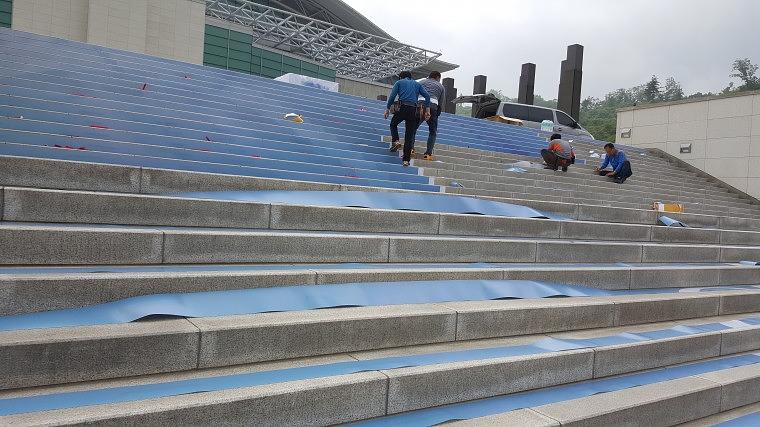 2016 시크릿 코리아 컨벤션 계단랩핑 시공사진
