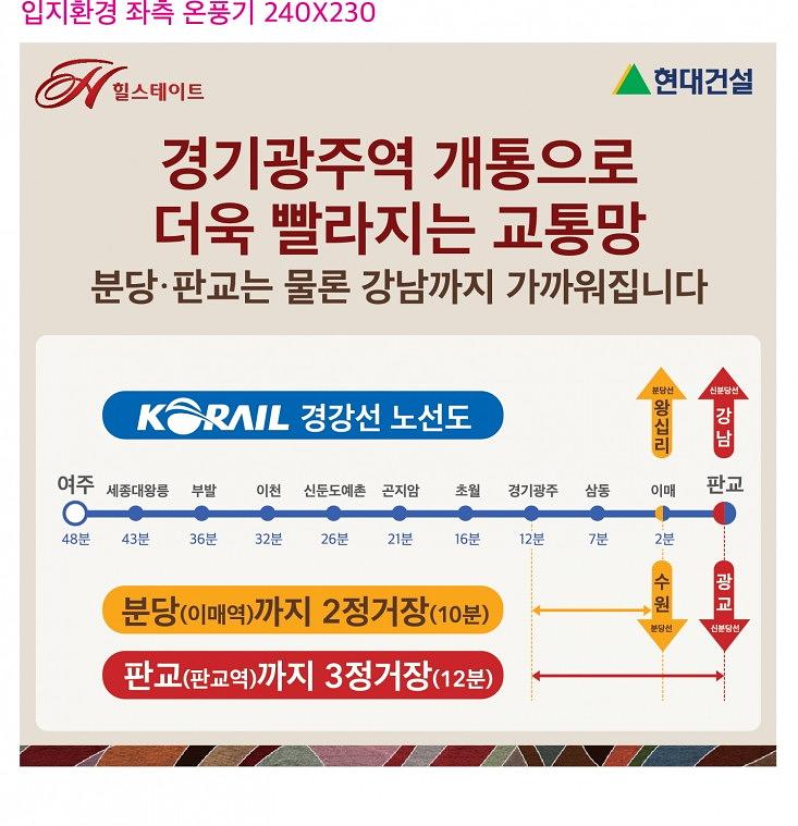 힐스테이트 모델하우스 실내현수막