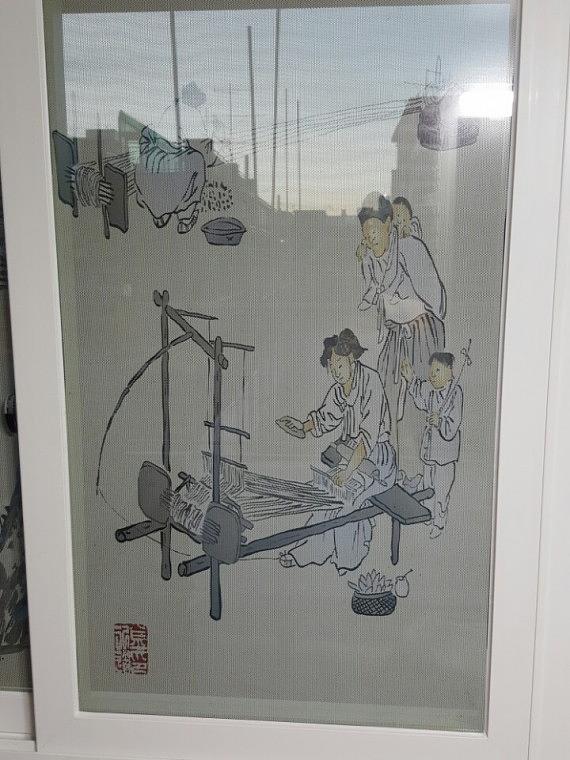 민속화 원웨이시트 사무실 랩핑
