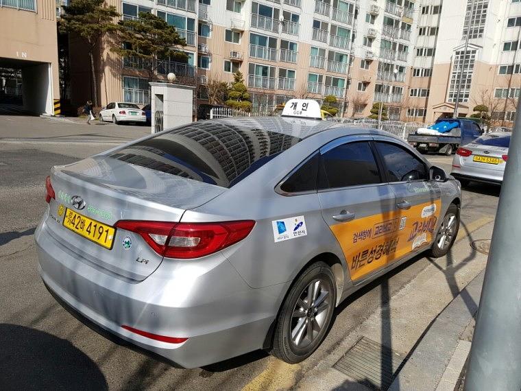안산 개인택시 광고 랩핑