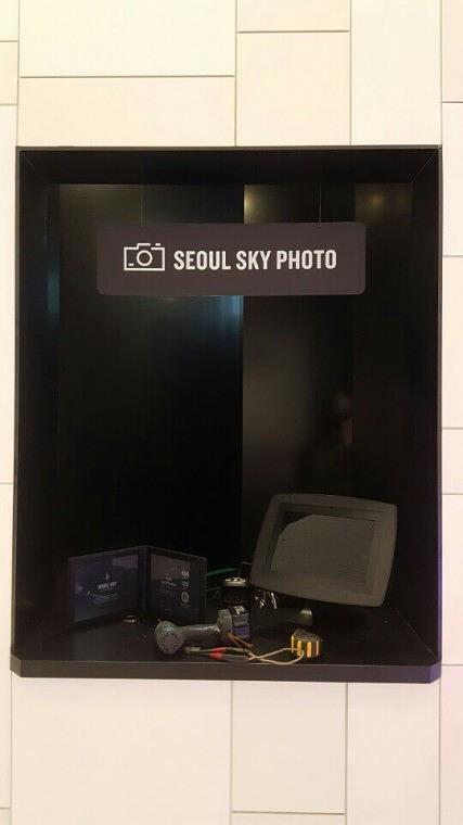 [방염시트/방염POP] 롯데월드타워 내부 사인물
