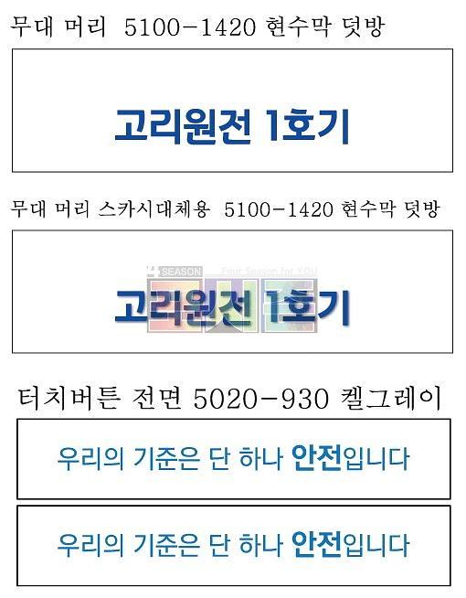 고리원전 퇴역식 행사 현수막&시트지