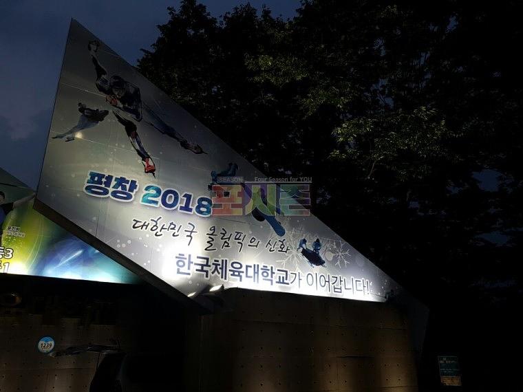 한국체육대학교 정문 랩핑