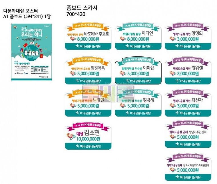 하나은행 행사 & 시상보드