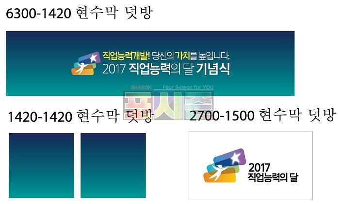 직업능력의 달 기념식 행사 현수막