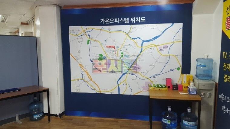 가온오피스텔 모델하우스 현수막 시공
