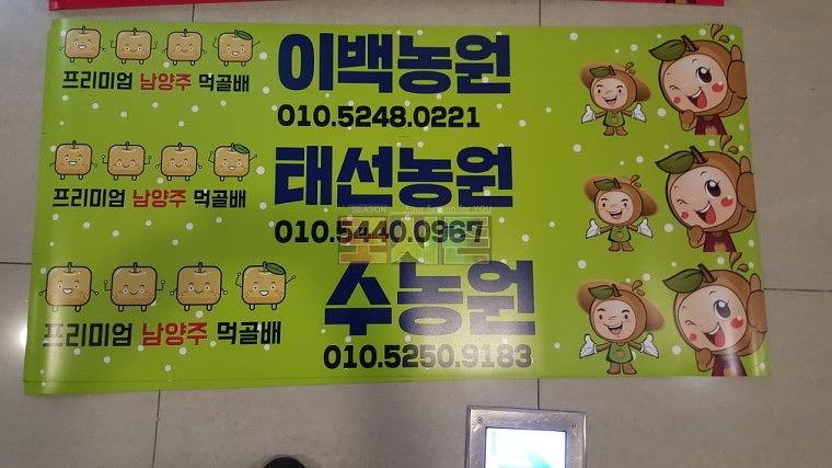 남양주먹골배 차량용 자석시트지 324EA