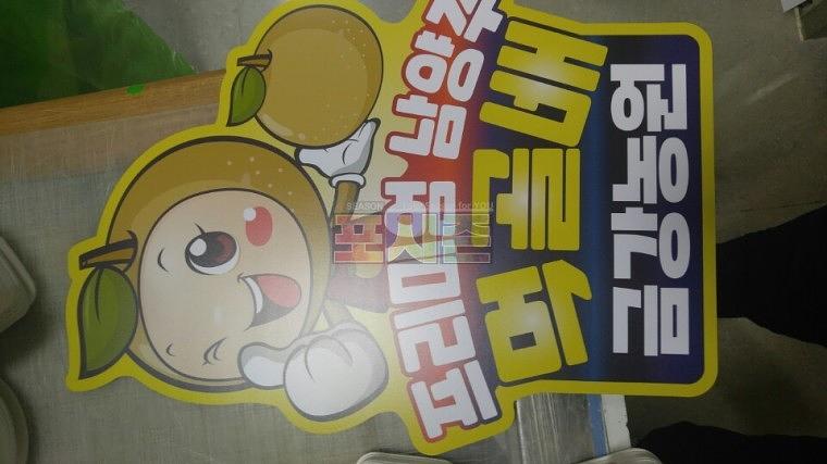 남양주 먹골배 포맥스3T 캐릭터 판넬 216EA