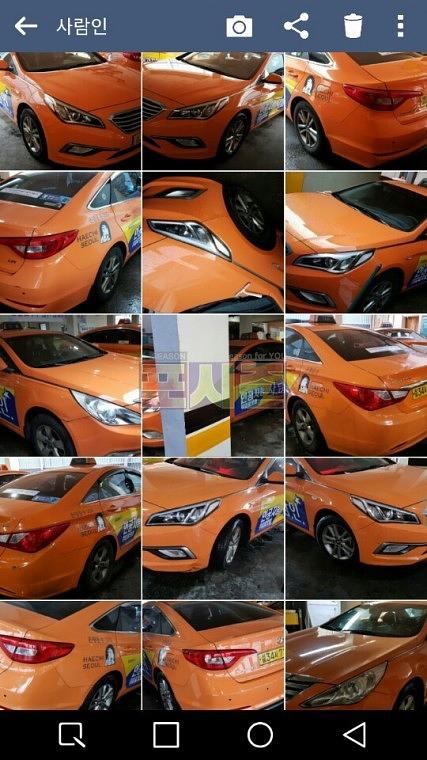 사람인 서울택시광고 3000대 랩핑