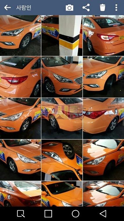 사람인 서울택시광고 3000대 랩핑