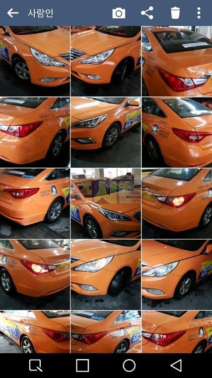 사람인 서울택시광고 3000대 랩핑