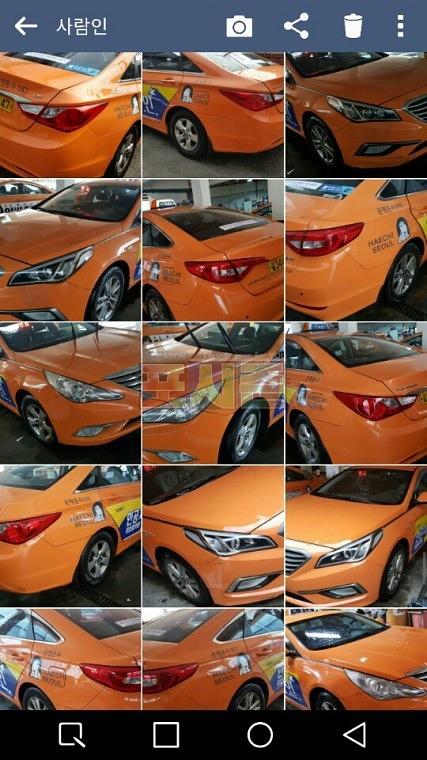 사람인 서울택시광고 3000대 랩핑
