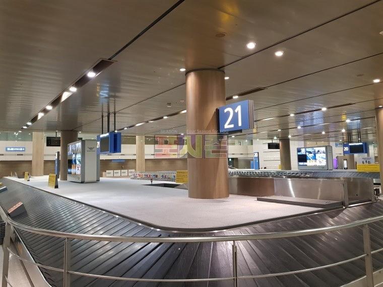인천공항 출입국 콘베어 바닥랩핑