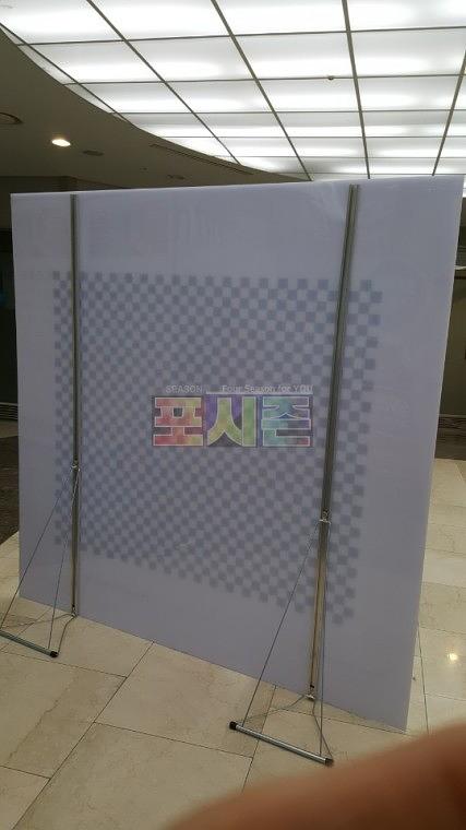 LG 패턴 포토존 등신대(넥산 2Mx2M, 1.4x1.2M)