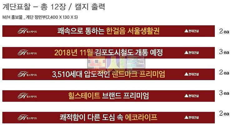 힐스테이트 리버시티 현수막
