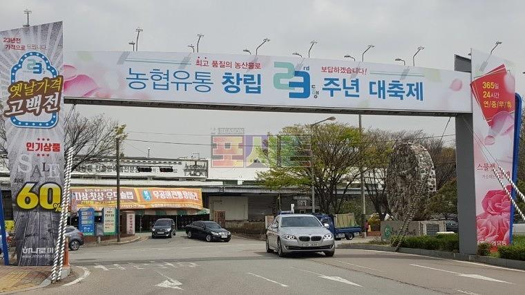 농협유통 창립23주년 기념 목재아치